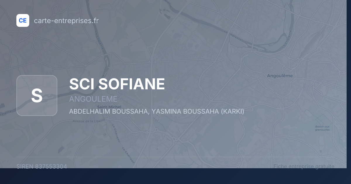 SCI SOFIANE — 837553304 — fiche entreprise