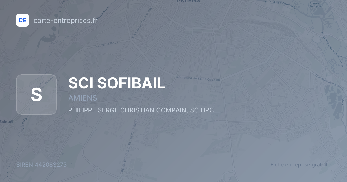 SCI SOFIBAIL — 442083275 — fiche entreprise