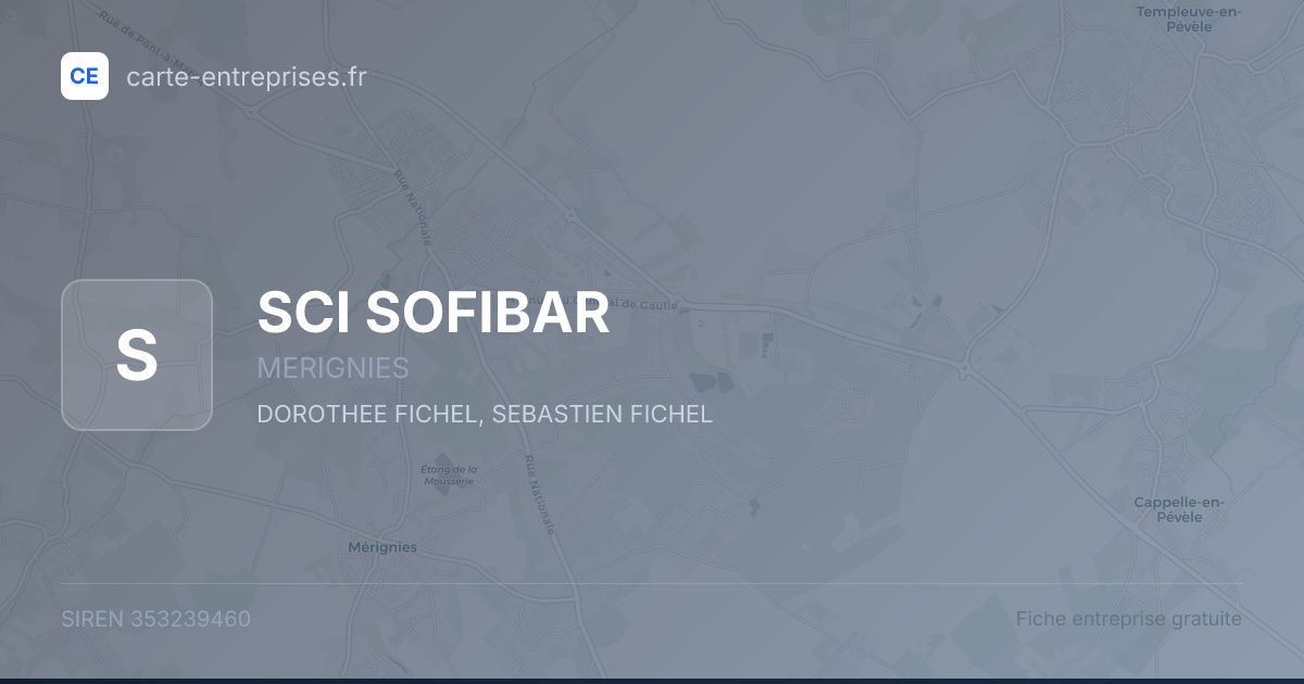 SCI SOFIBAR — 353239460 — fiche entreprise