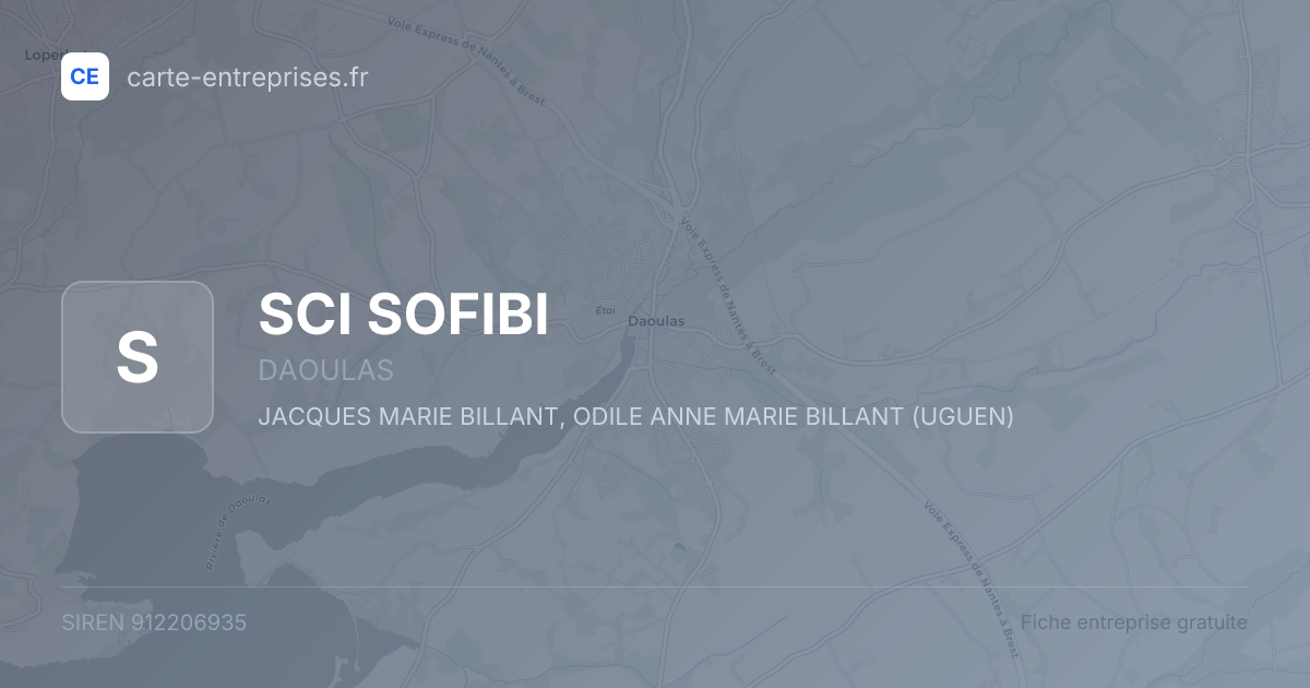 SCI SOFIBI — 912206935 — fiche entreprise