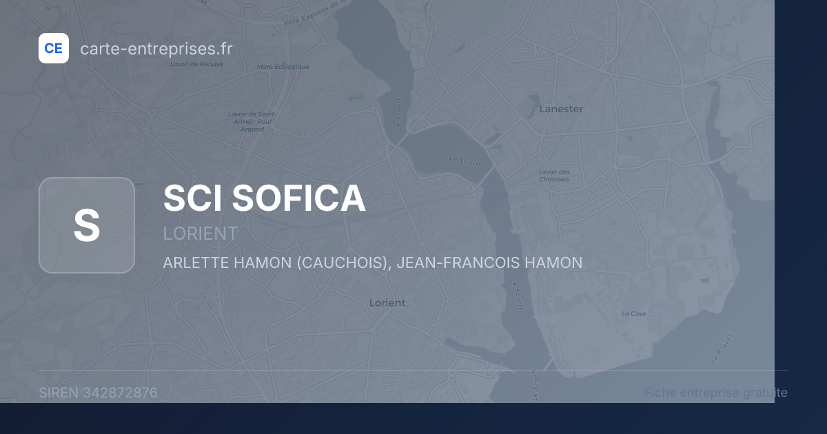 SCI SOFICA — 342872876 — fiche entreprise