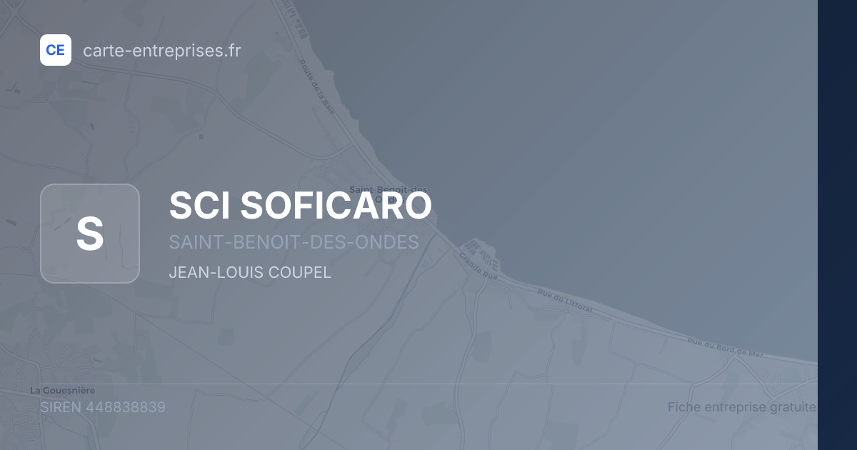 SCI SOFICARO — 448838839 — fiche entreprise