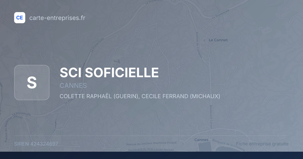 SCI SOFICIELLE — 424324697 — fiche entreprise