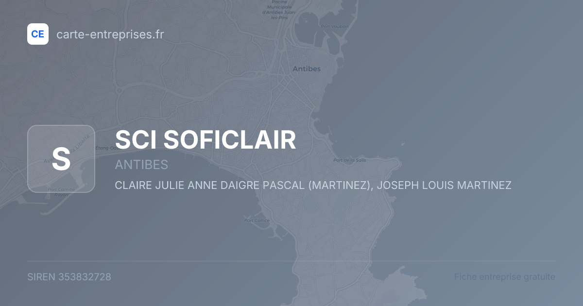 SCI SOFICLAIR — 353832728 — fiche entreprise
