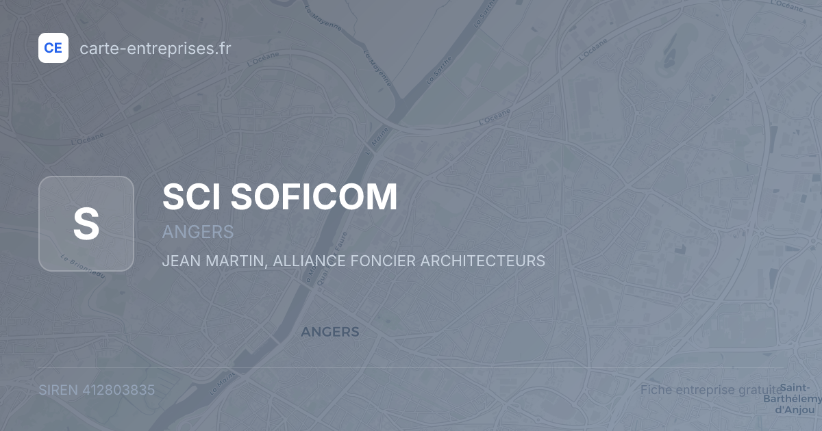 SCI SOFICOM — 412803835 — fiche entreprise