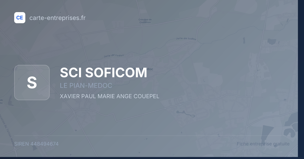 SCI SOFICOM — 448494674 — fiche entreprise