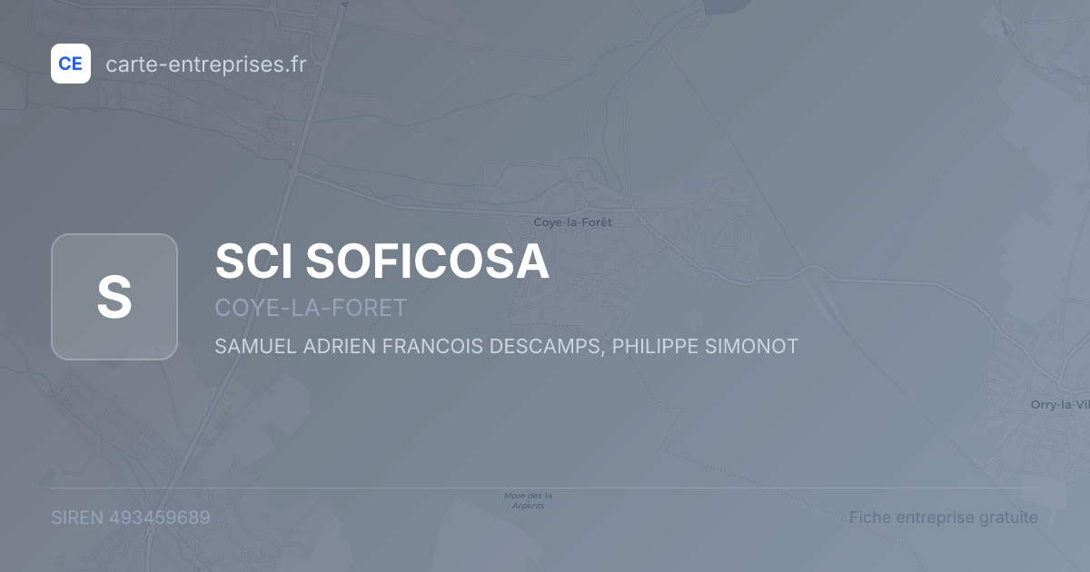 SCI SOFICOSA — 493459689 — fiche entreprise
