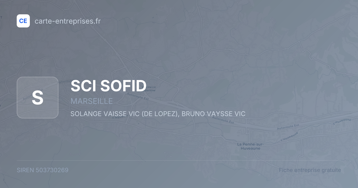 SCI SOFID — 503730269 — fiche entreprise