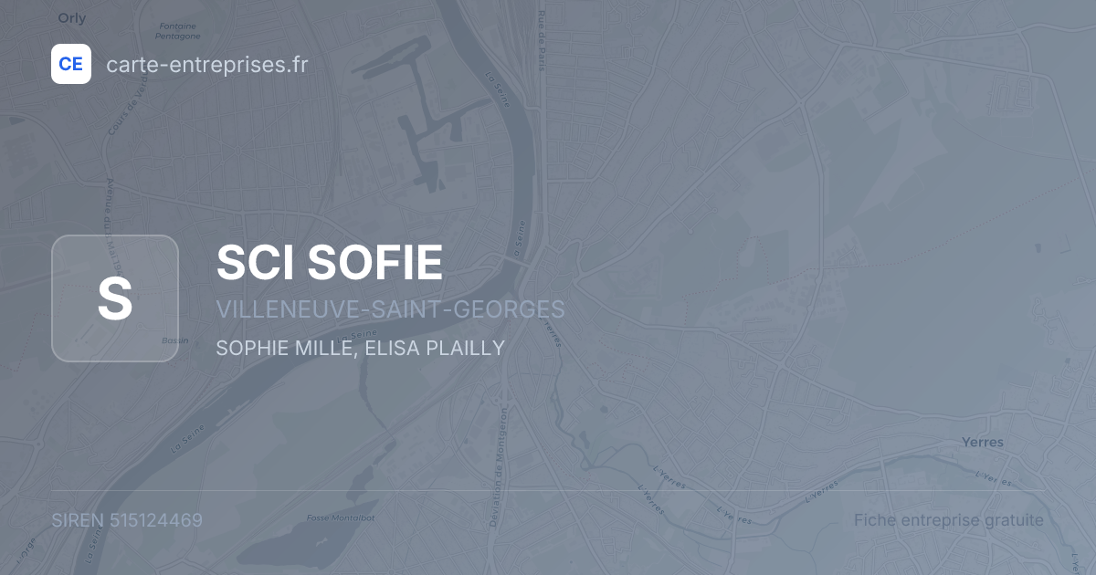 SCI SOFIE — 515124469 — fiche entreprise