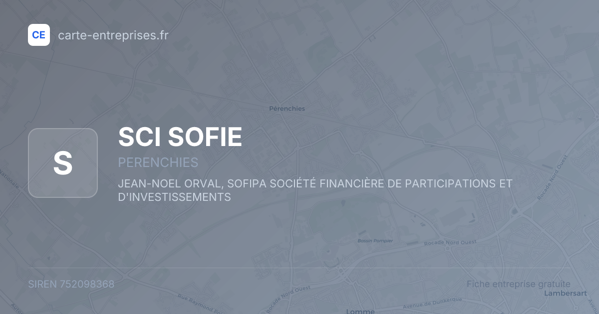 SCI SOFIE — 752098368 — fiche entreprise