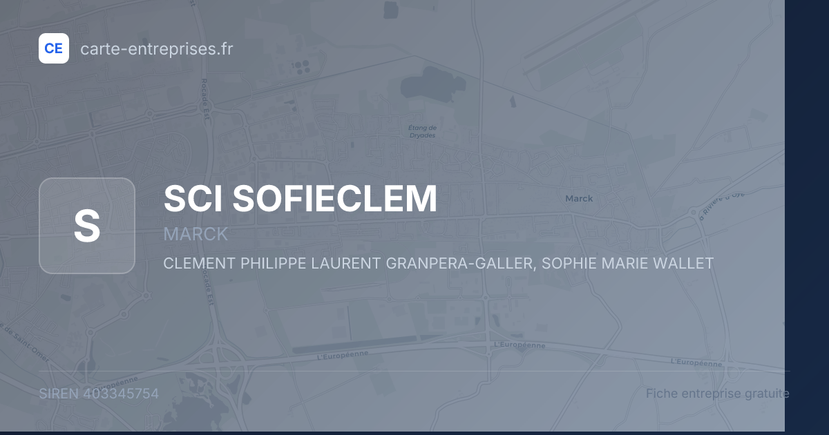 SCI SOFIECLEM — 403345754 — fiche entreprise