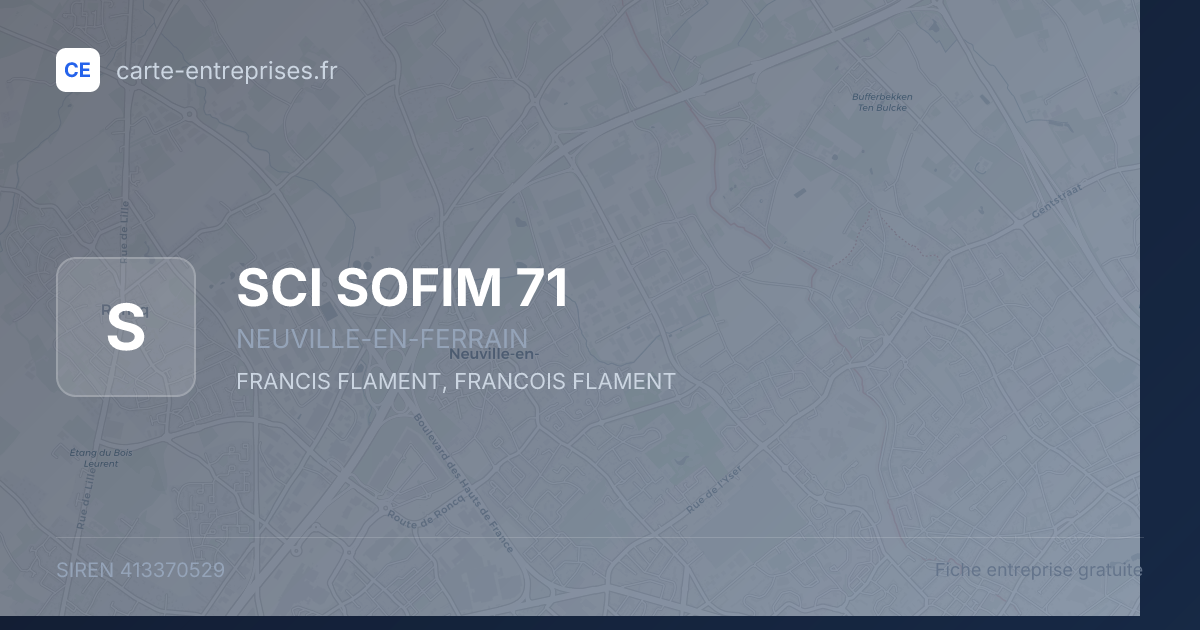 SCI SOFIM 71 — 413370529 — fiche entreprise