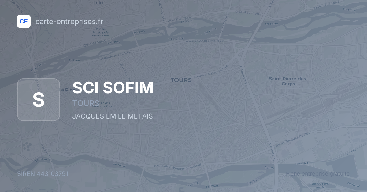 SCI SOFIM — 443103791 — fiche entreprise