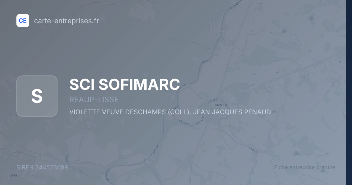 SCI SOFIMARC — 344523089 — fiche entreprise
