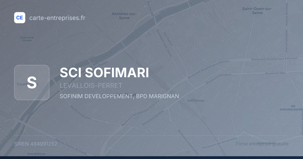 SCI SOFIMARI — 484991252 — fiche entreprise