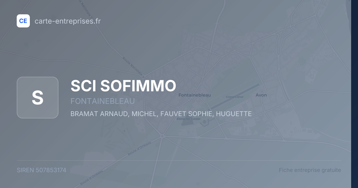 SCI SOFIMMO — 507853174 — fiche entreprise