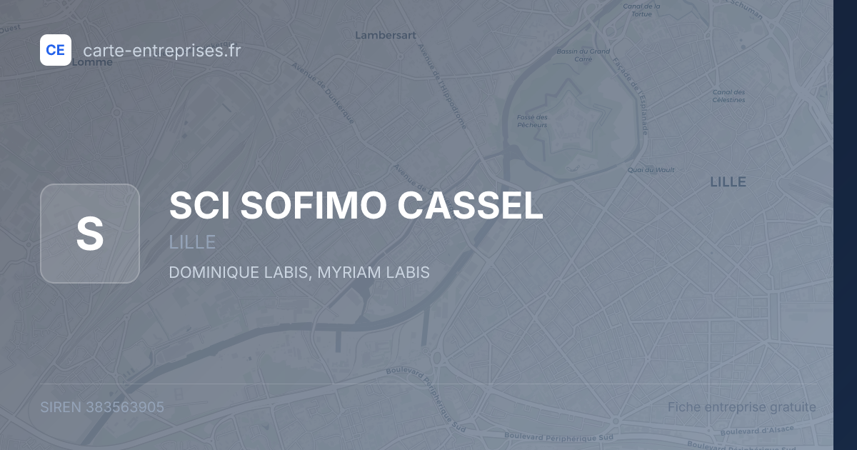 SCI SOFIMO CASSEL — 383563905 — fiche entreprise