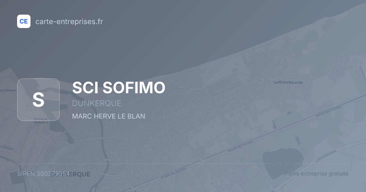 SCI SOFIMO — 380279554 — fiche entreprise