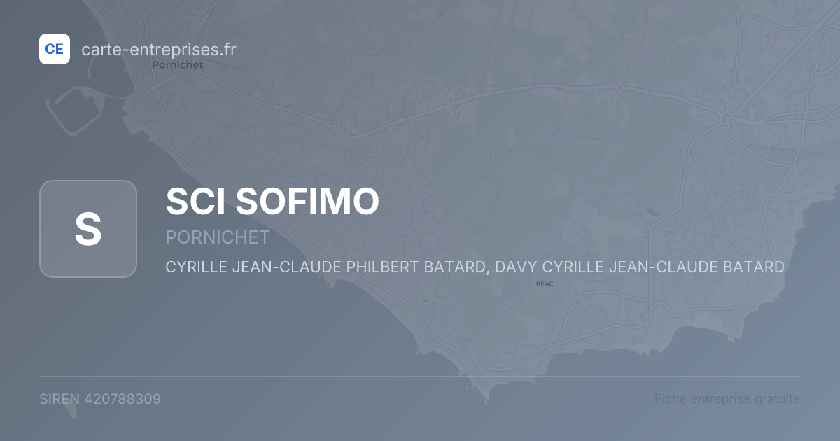 SCI SOFIMO — 420788309 — fiche entreprise