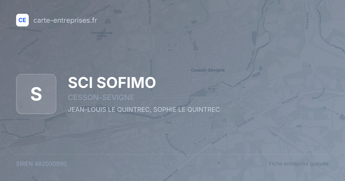 SCI SOFIMO — 482000890 — fiche entreprise