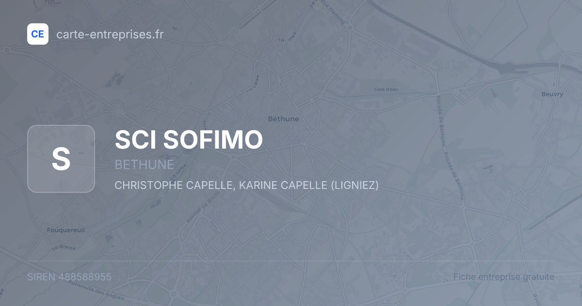 SCI SOFIMO — 488588955 — fiche entreprise