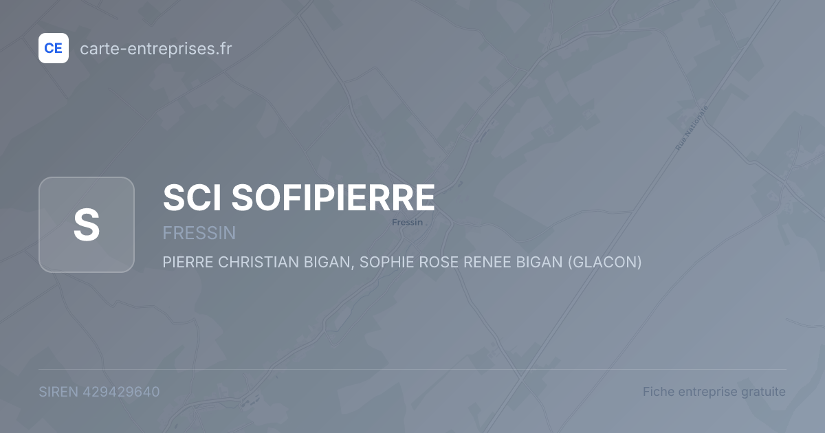 SCI SOFIPIERRE — 429429640 — fiche entreprise