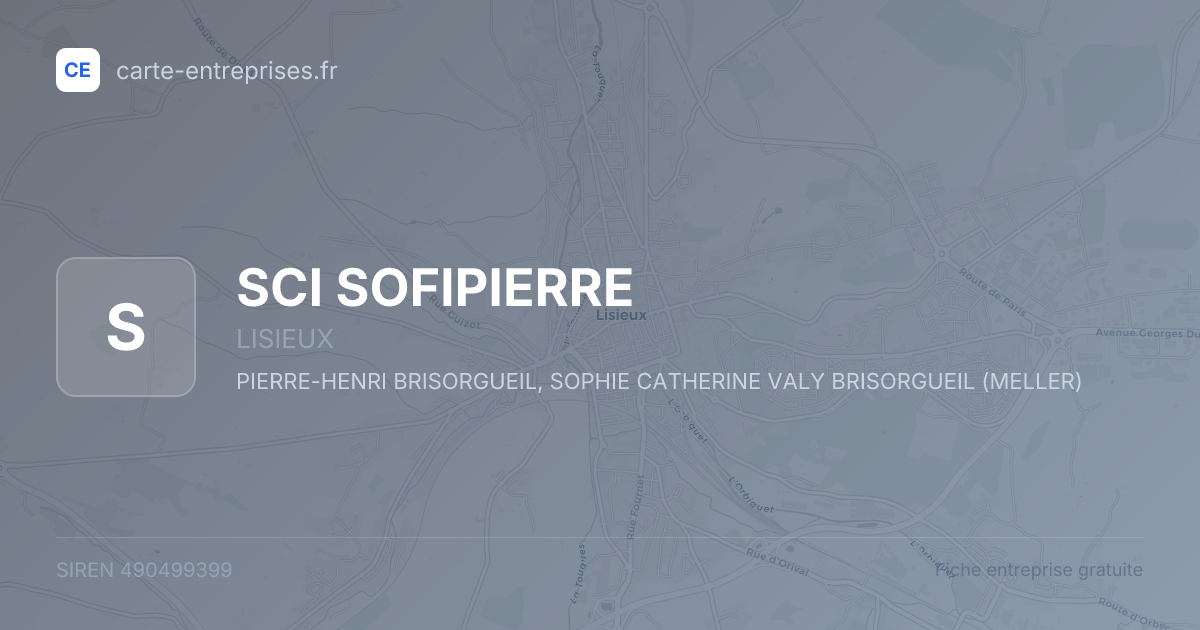SCI SOFIPIERRE — 490499399 — fiche entreprise