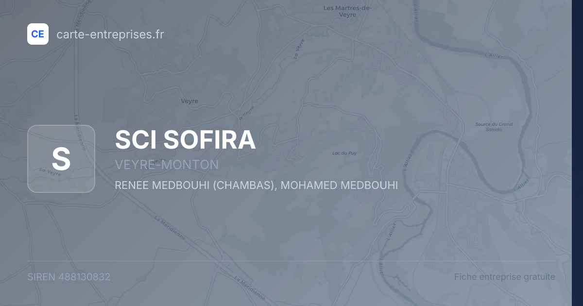 SCI SOFIRA — 488130832 — fiche entreprise