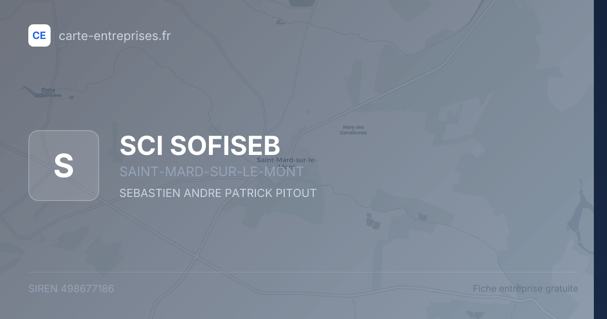 SCI SOFISEB — 498677186 — fiche entreprise
