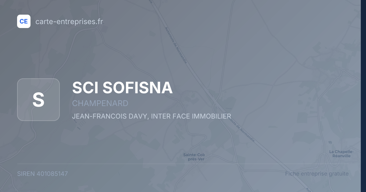 SCI SOFISNA — 401085147 — fiche entreprise