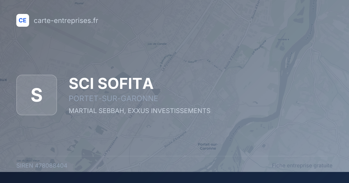 SCI SOFITA — 478088404 — fiche entreprise