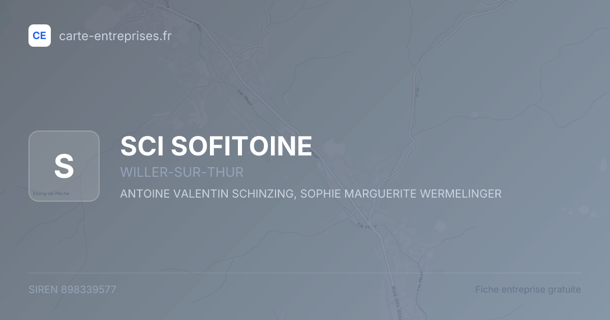 SCI SOFITOINE — 898339577 — fiche entreprise