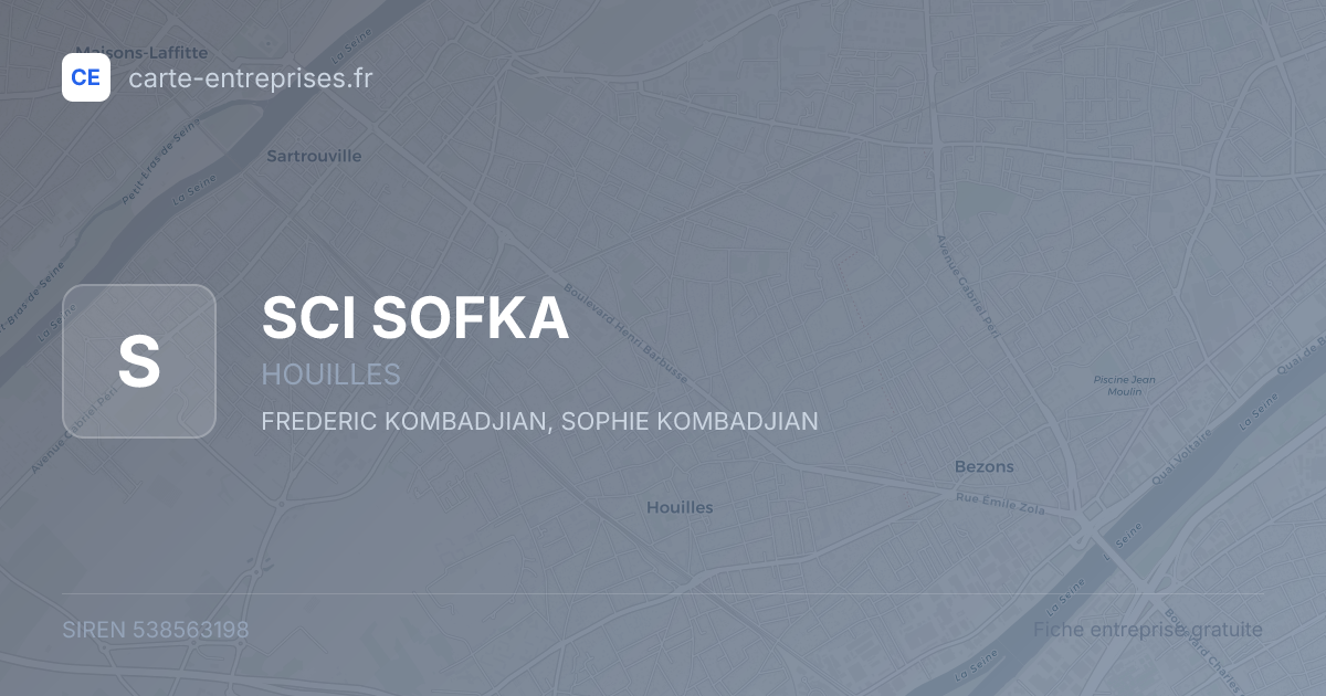 SCI SOFKA — 538563198 — fiche entreprise