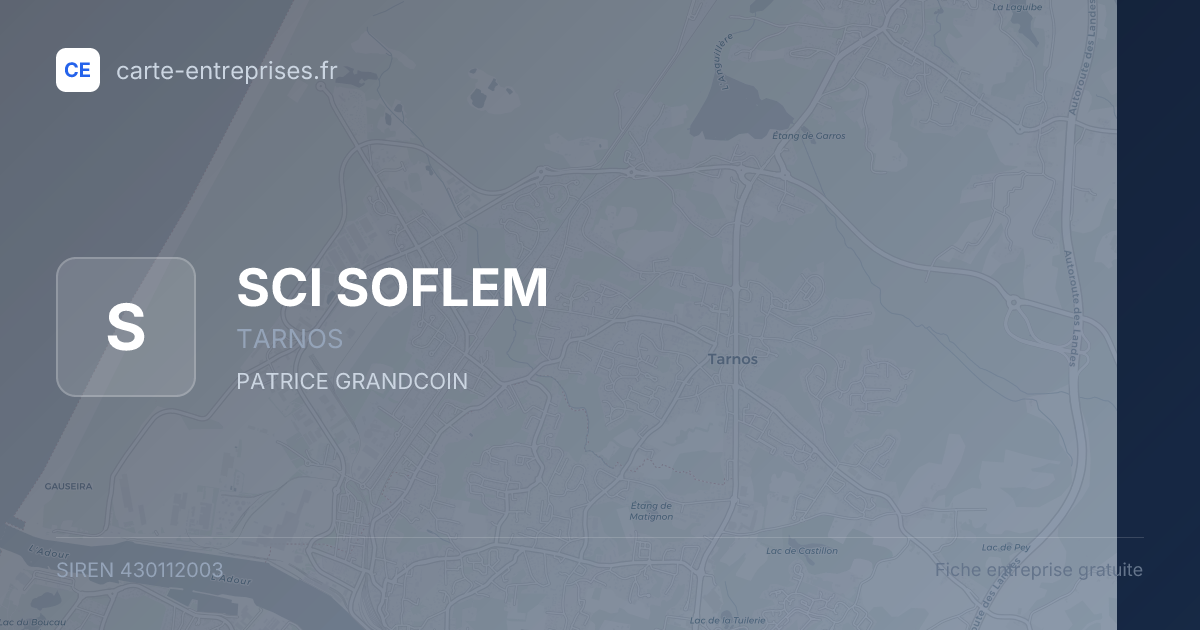 SCI SOFLEM — 430112003 — fiche entreprise