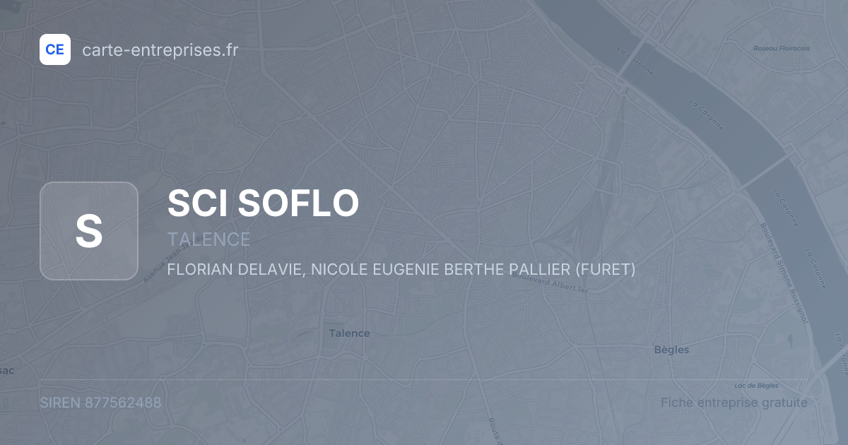 SCI SOFLO — 877562488 — fiche entreprise