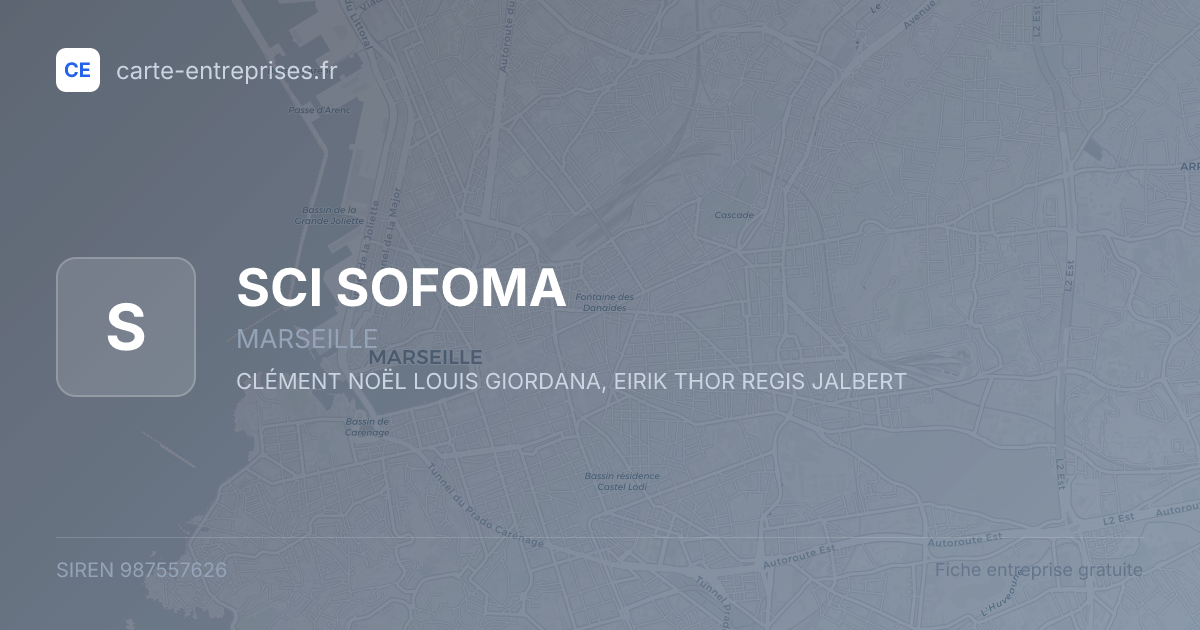 SCI SOFOMA — 987557626 — fiche entreprise