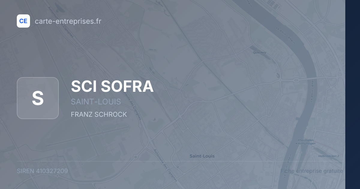 SCI SOFRA — 410327209 — fiche entreprise