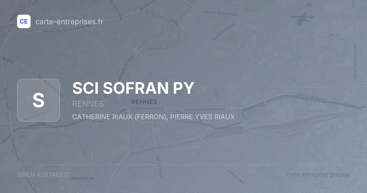 SCI SOFRAN PY — 409748910 — fiche entreprise