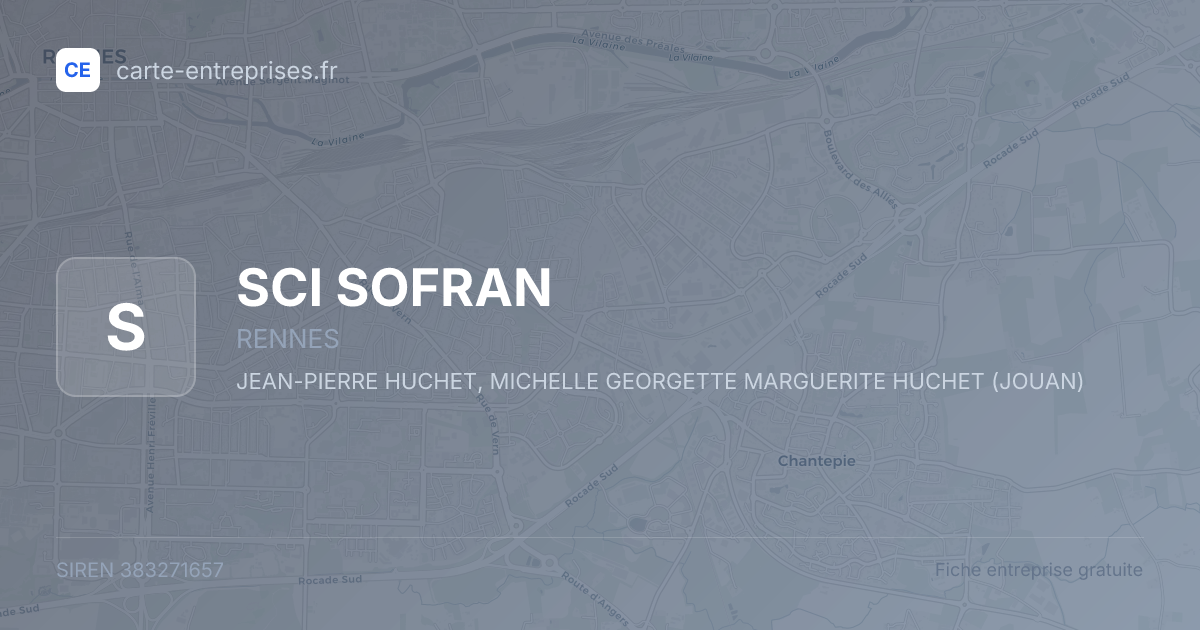 SCI SOFRAN — 383271657 — fiche entreprise