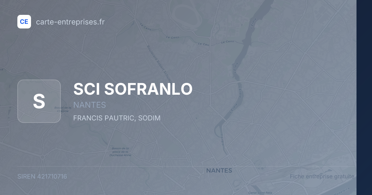 SCI SOFRANLO — 421710716 — fiche entreprise