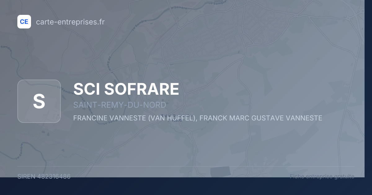 SCI SOFRARE — 482316486 — fiche entreprise