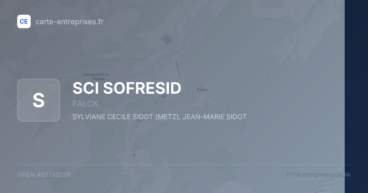 SCI SOFRESID — 487792038 — fiche entreprise