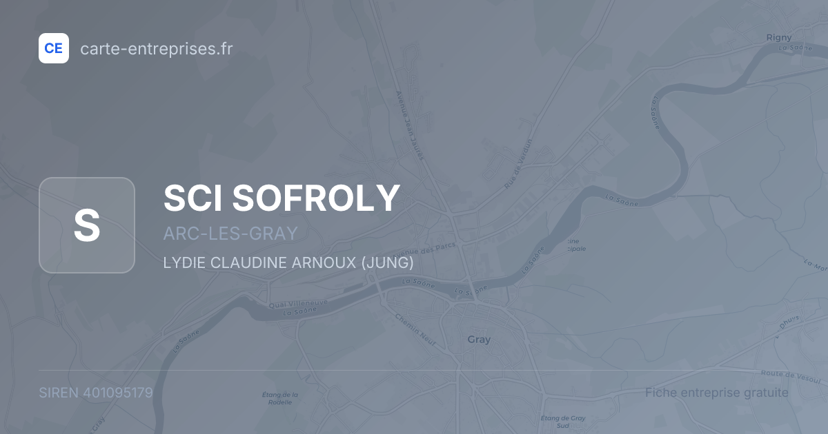 SCI SOFROLY — 401095179 — fiche entreprise