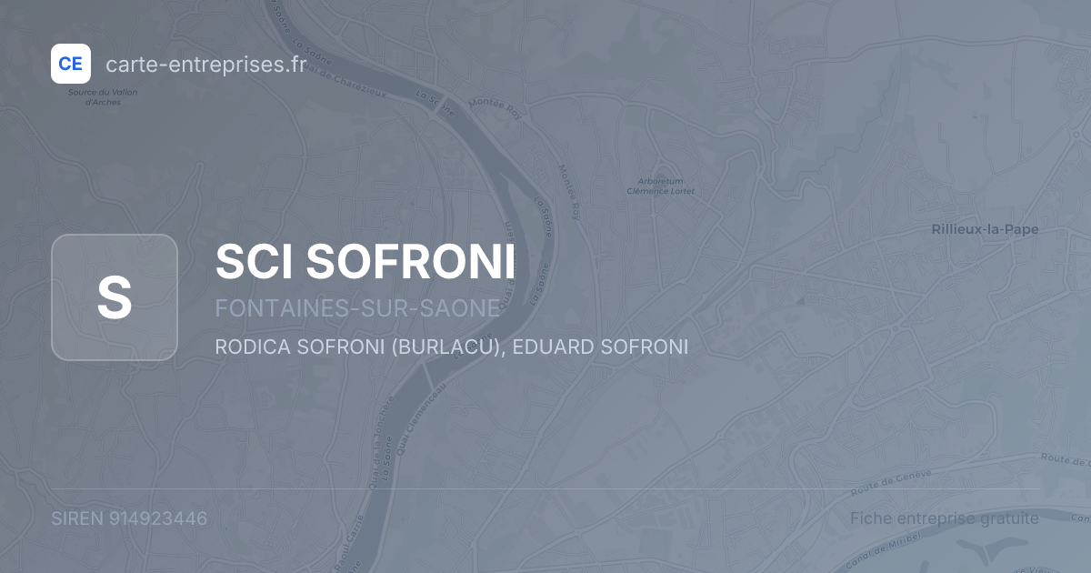 SCI SOFRONI — 914923446 — fiche entreprise