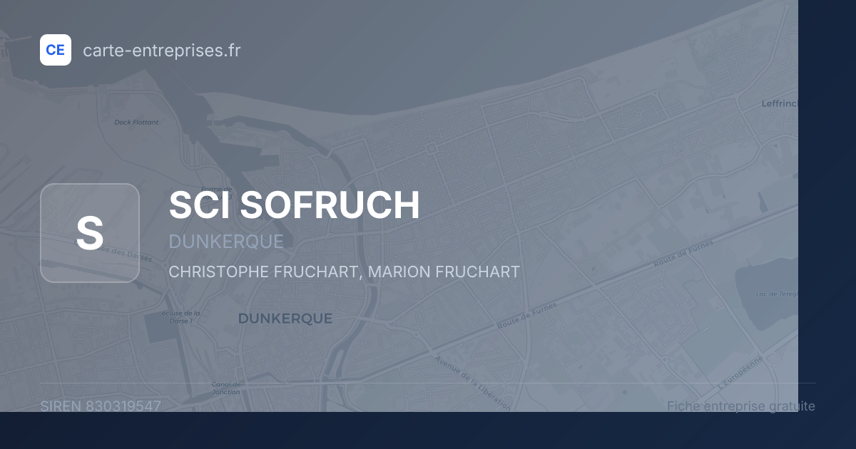 SCI SOFRUCH — 830319547 — fiche entreprise