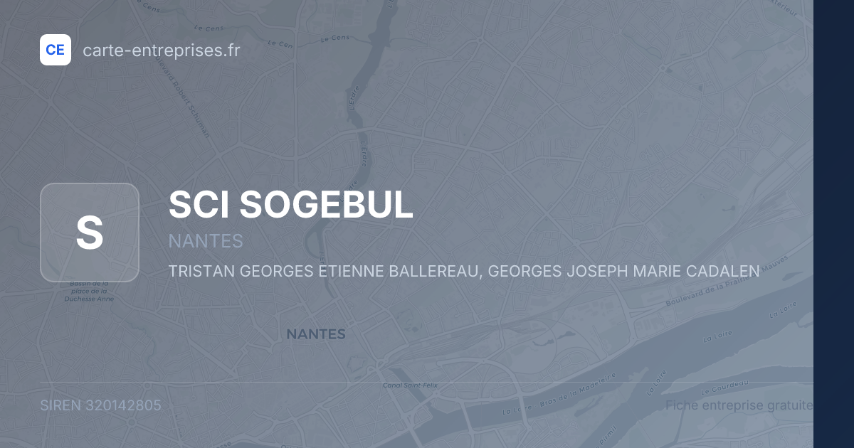 SCI SOGEBUL — 320142805 — fiche entreprise