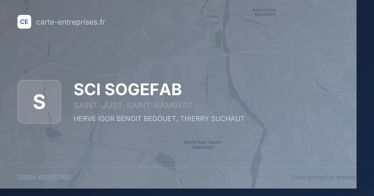 SCI SOGEFAB — 482657160 — fiche entreprise