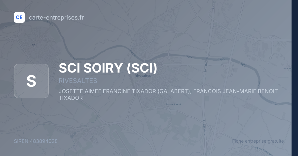SCI SOIRY (SCI) — 483894028 — fiche entreprise