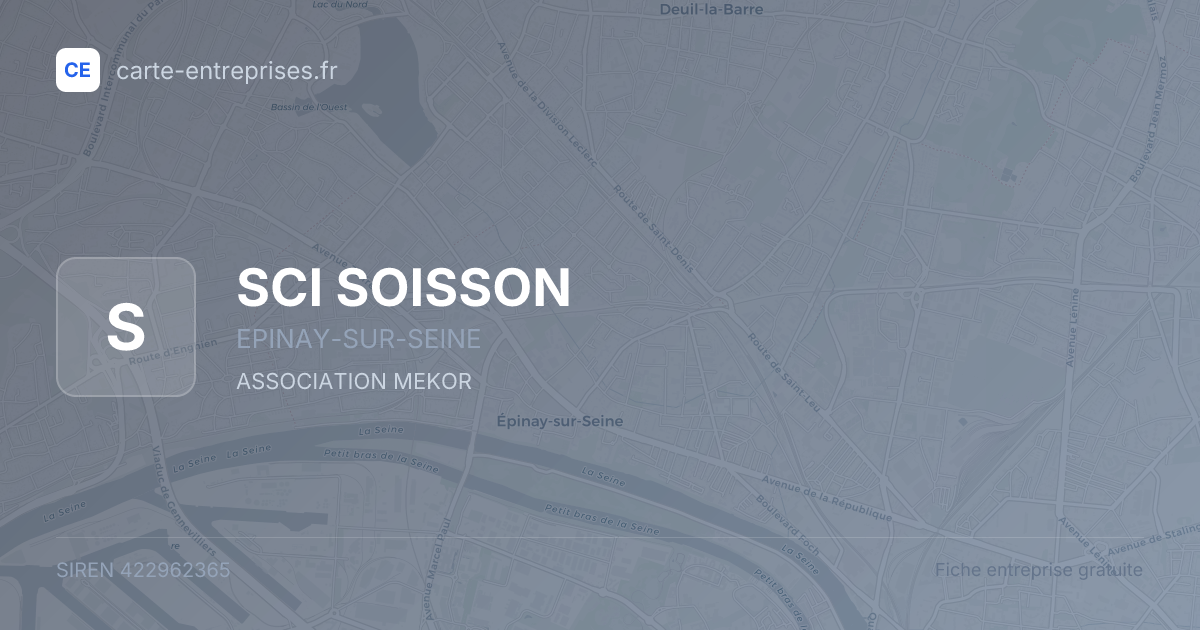 SCI SOISSON — 422962365 — fiche entreprise