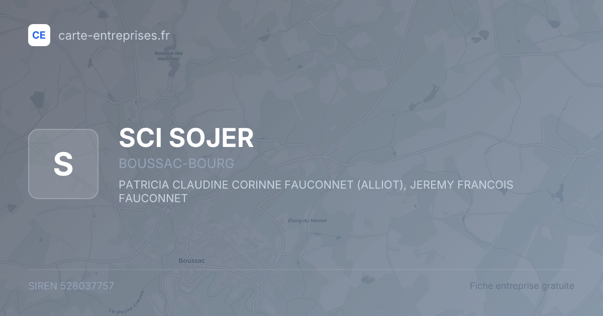 SCI SOJER — 528037757 — fiche entreprise